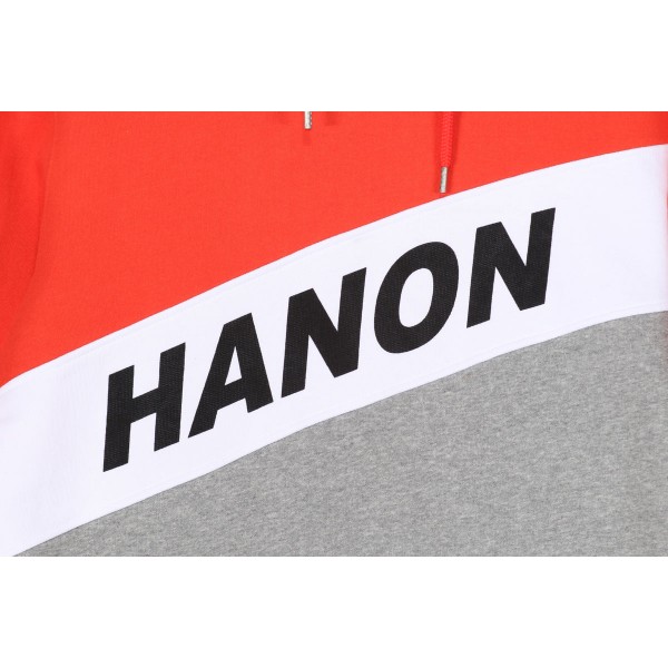 Hanon Cut N Sewn - Felpa con cappuccio "Rosso brillante
