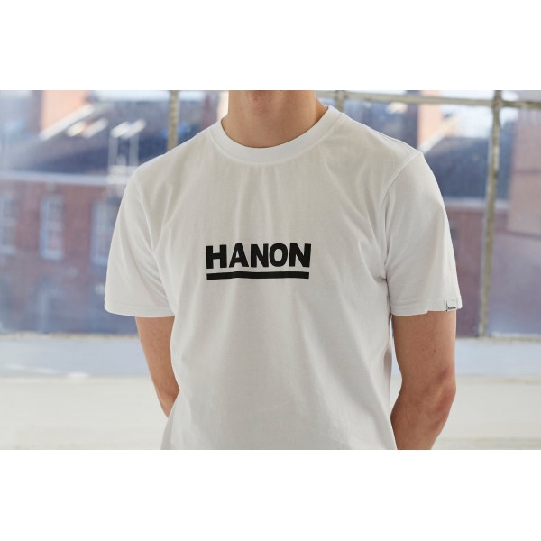 Maglietta Hanon Bar Logo "Bianco